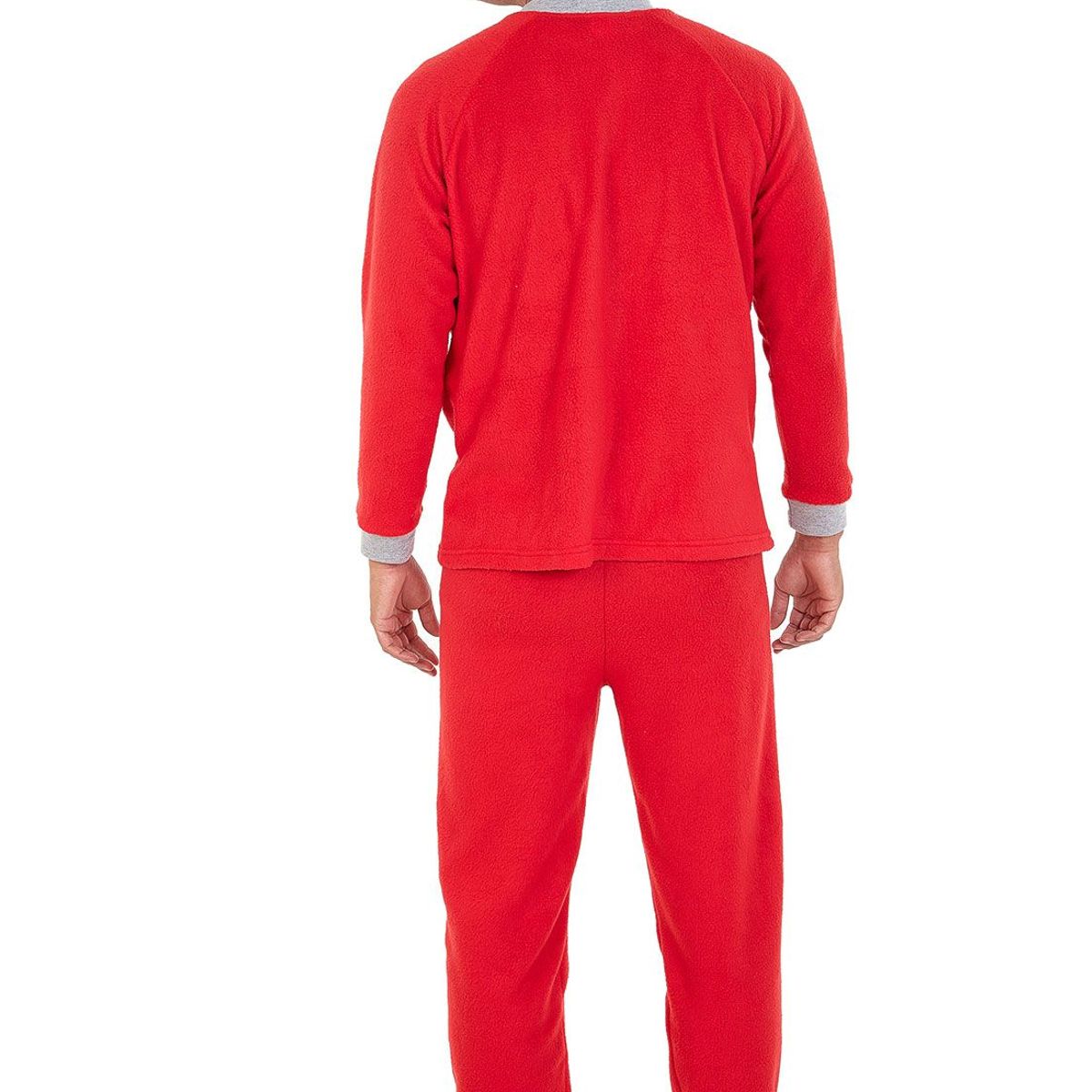 SANTANA - Pijama Hombre Térmica Rojo