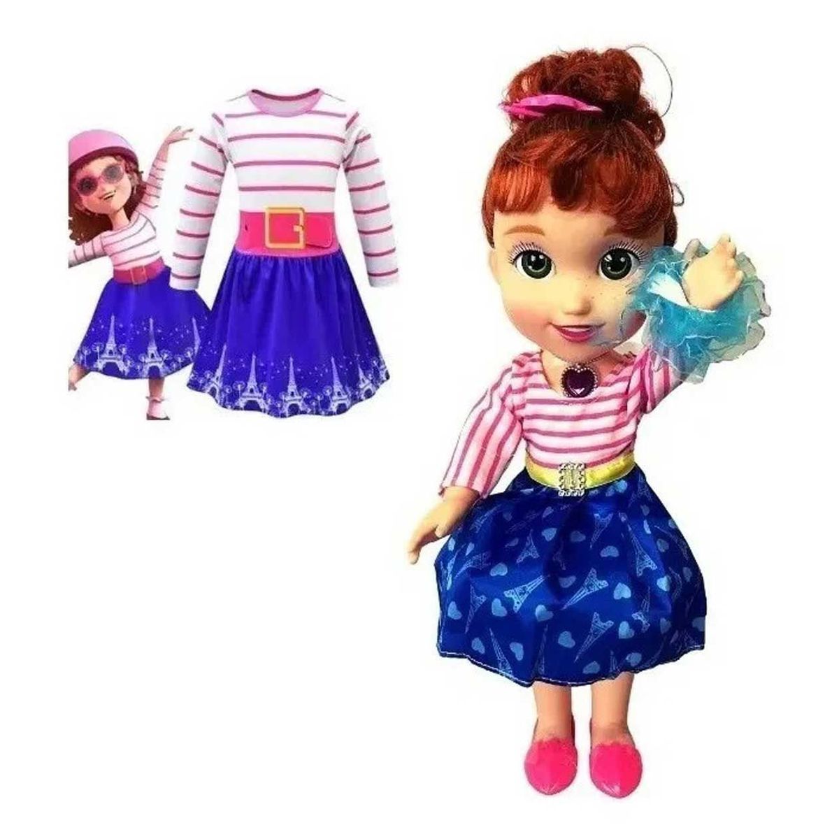 GENERICO - Muñeca Fancy Nancy Grande Canta Habla Juguete Niña