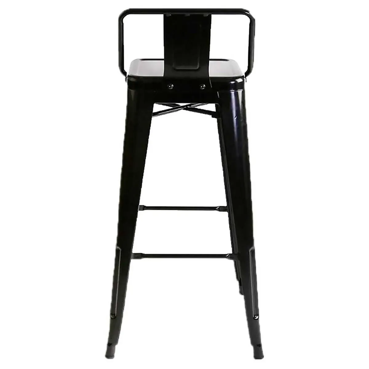 GENERICO - SILLA BAR BUTACO TOLIX METALICO BRILLANTE NEGRO