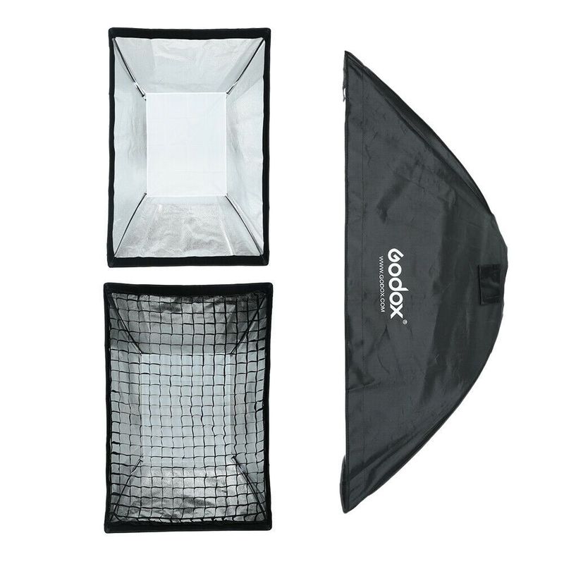 GODOX - Softbox 80 x 120cm Montura Bowens con Grid