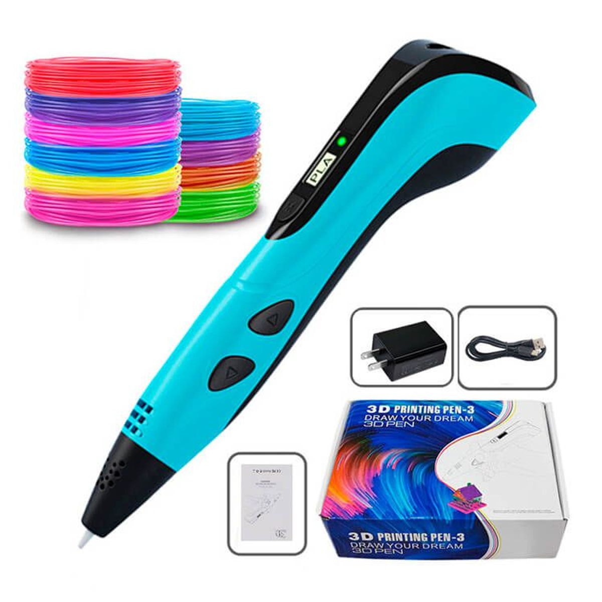 GENERICO - Lápiz Impresión 3D Bolígrafo Dibujo 3D  Filamentos..