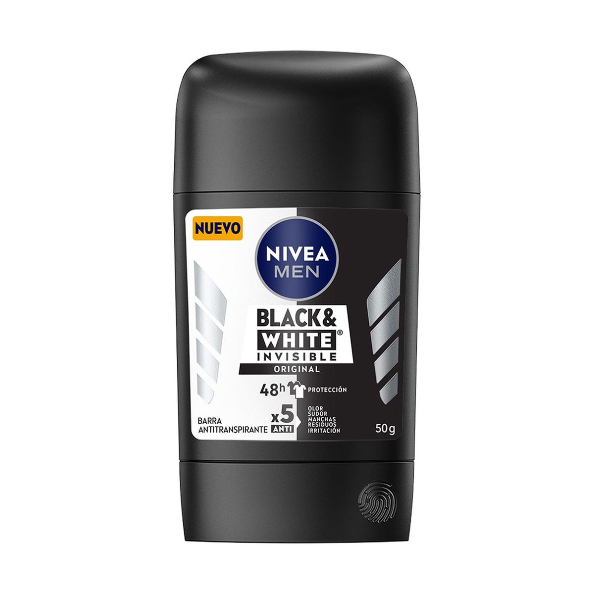 NIVEA - Desodorante Antimanchas Nivea Men Black & White Invisible Power en Barra 50 g