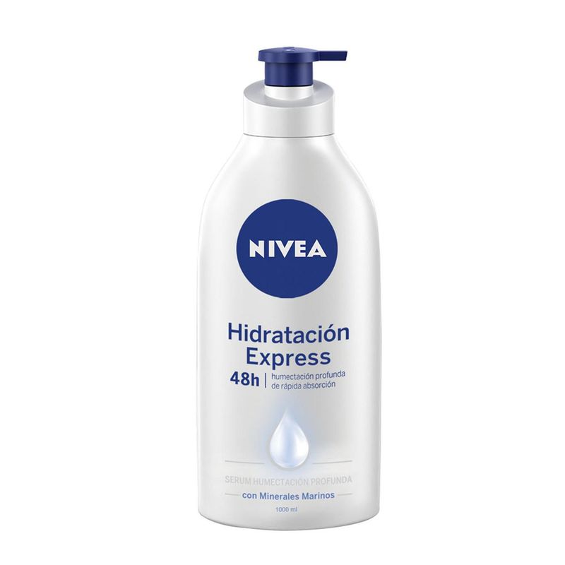 NIVEA - Nivea Crema Corporal Humectante Todo Tipo De Piel Express Hydration , 1000ml