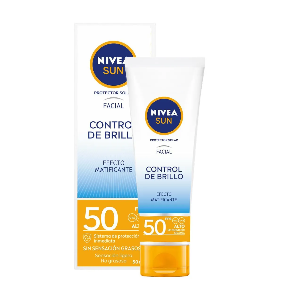 NIVEA - NIVEA SUN FACIAL CONTROL DE BRILLO FPS 50 50ML
