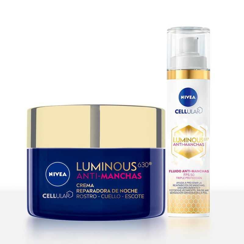 NIVEA - Combo NIVEA Luminous ANTIMANCHAS fluido de dia y crema de noche