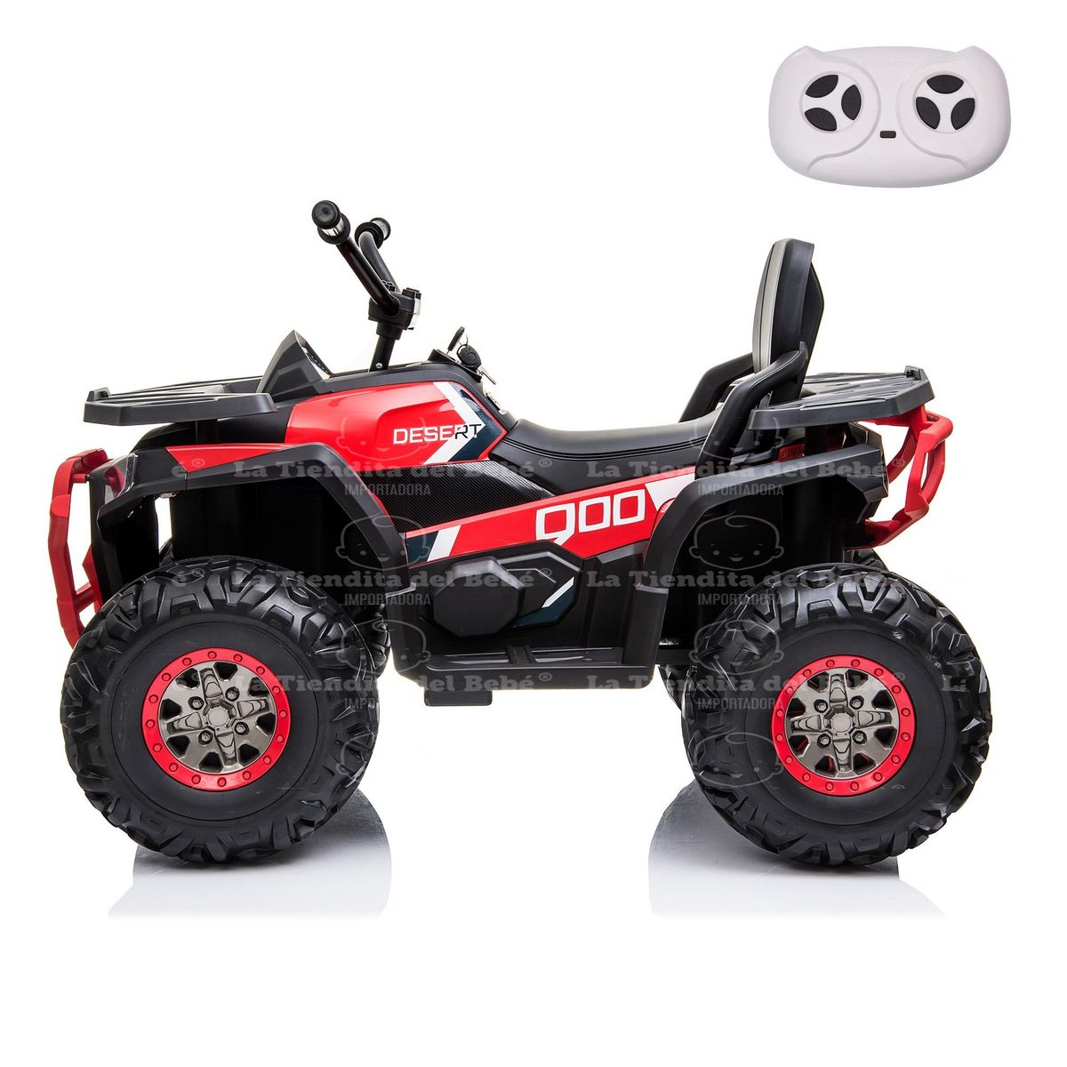 GENERICO - Moto Bebe Cuatrimoto Batería Eléctrica 2a10 Año Roja CONTROL