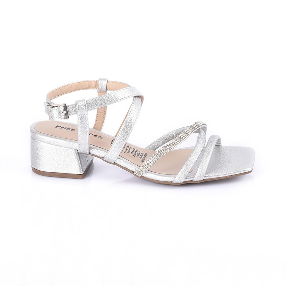 PRICE SHOES - Price Shoes Sandalias Tacones Mujer 5421122PLATA