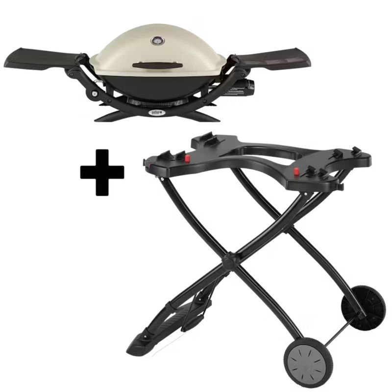 WEBER - ASADOR Q2200 TITANIUM  CARRITO GAS PROPANO