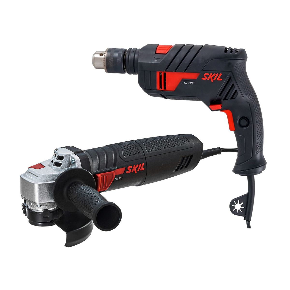 SKIL - PULIDORA 45 700W  TALADRO PERCUTOR 12 570W.