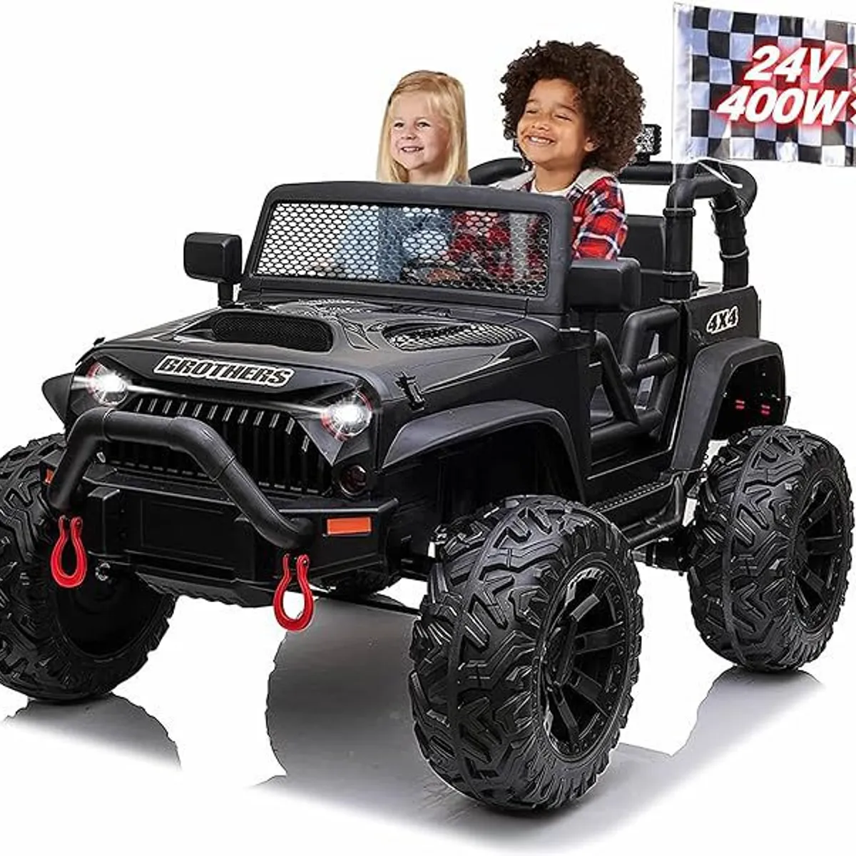 HOMESALE - Carro / Camioneta Montable Electrico de 2 Asientos  Para Niños A Bateria Incluye Control Remoto