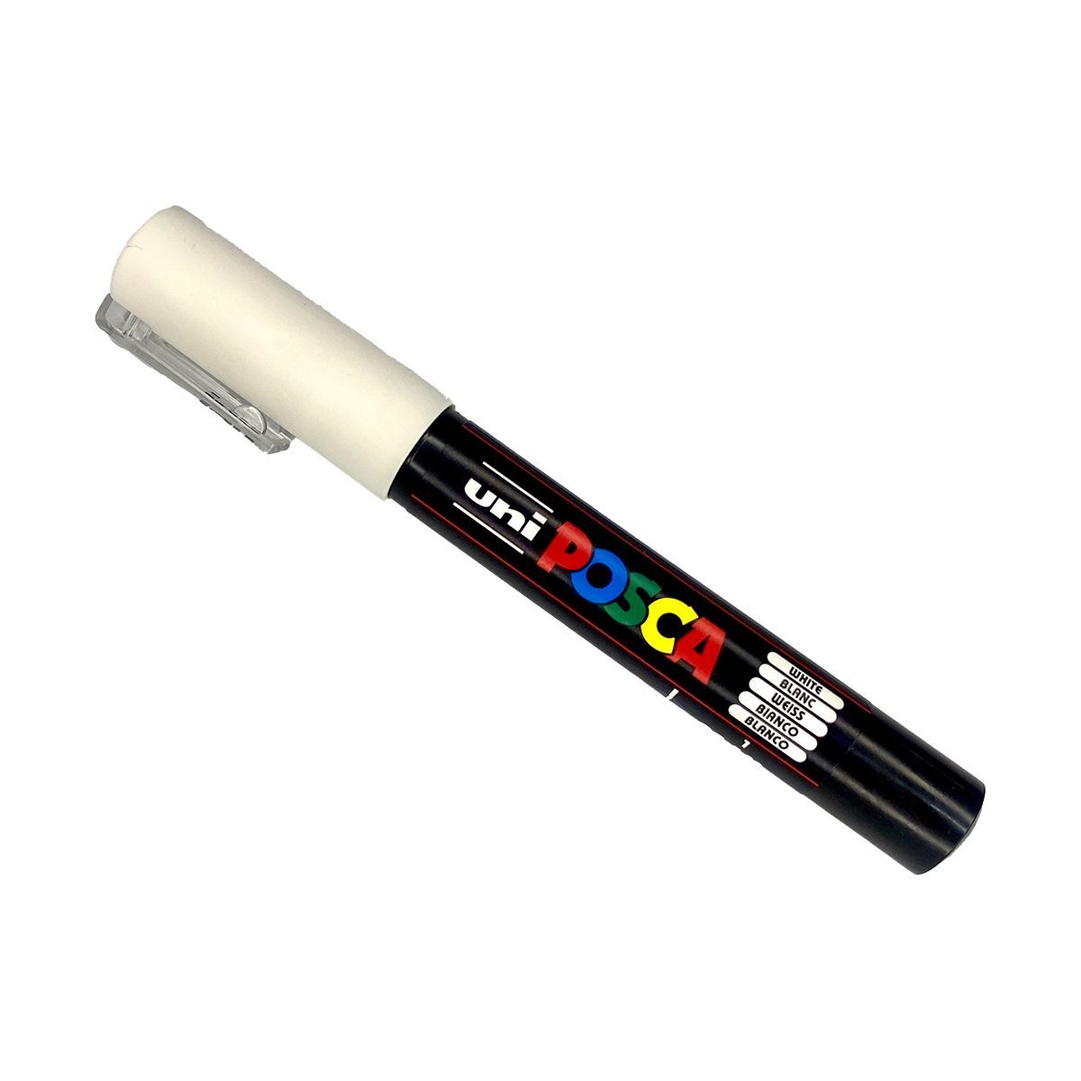 POSCA - Marcador Posca Pc-1m Punta Extra Fina Color Blanco