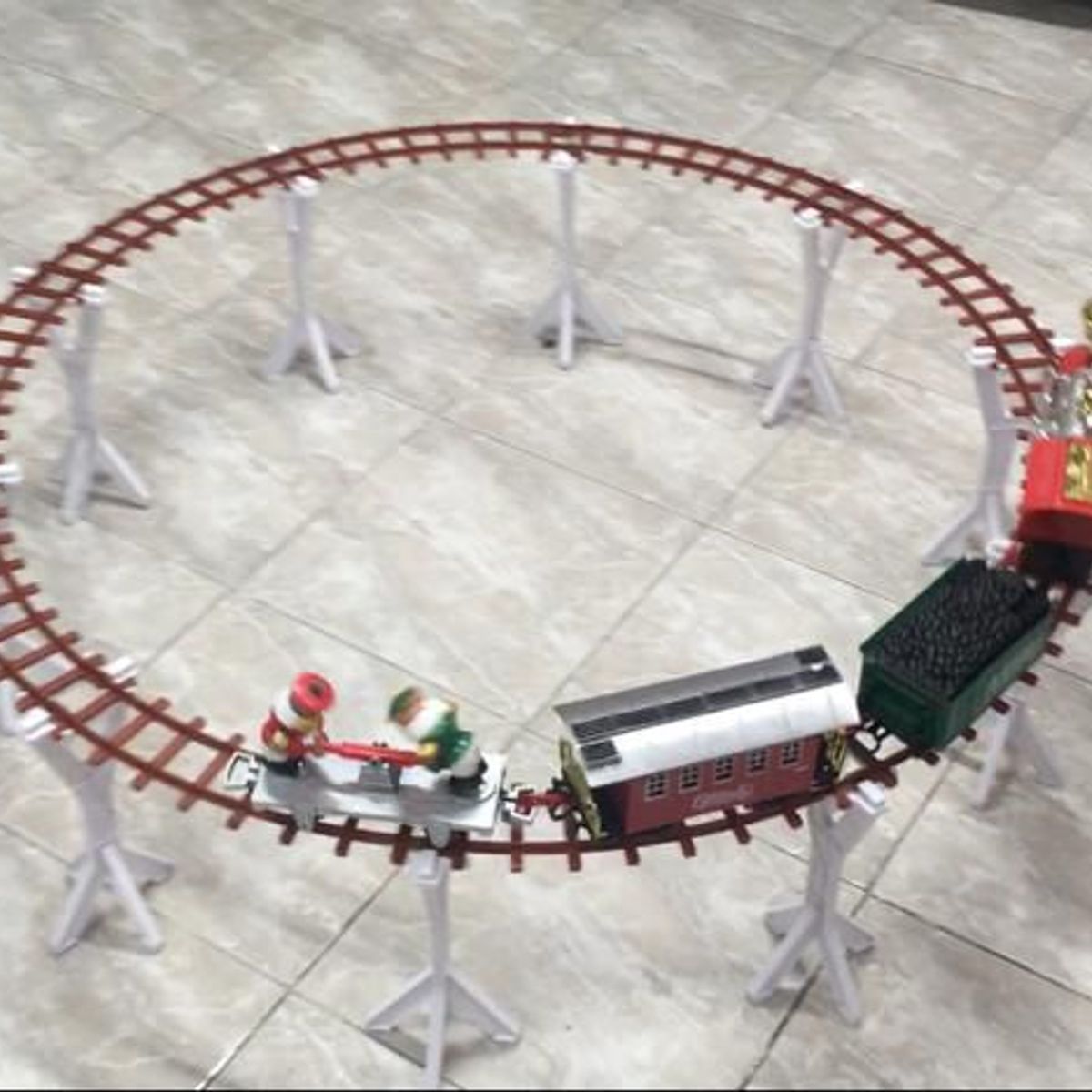 JUGUETERIA EXPRESS - Pista De Tren Musical Navideño Elevado Con Elfos Y Luz
