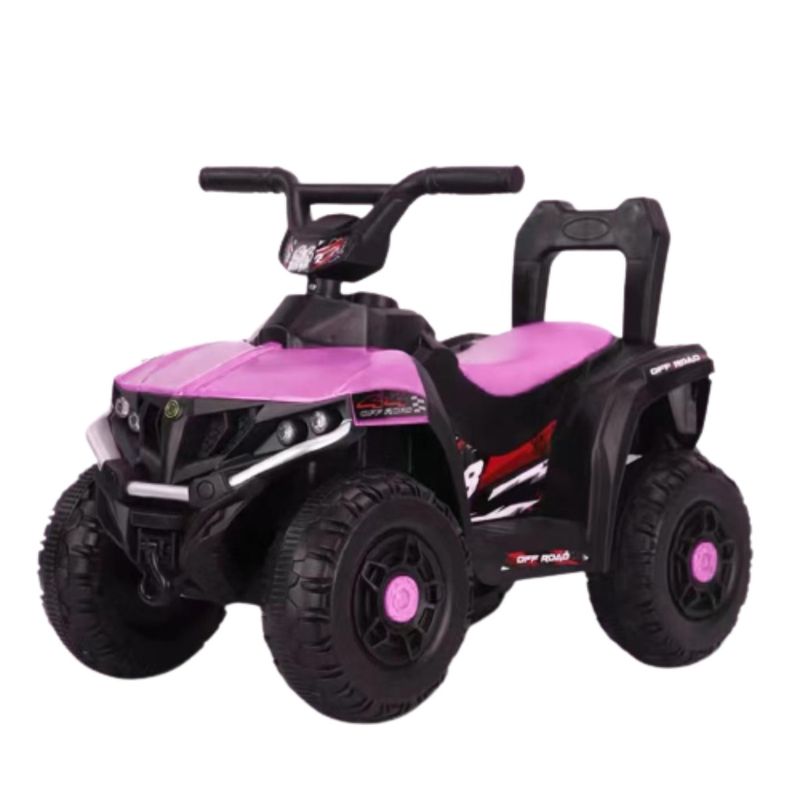HOMESALE - Cuatrimoto Moto Recargable Electrica Montable 5 Años Rosado.---_.