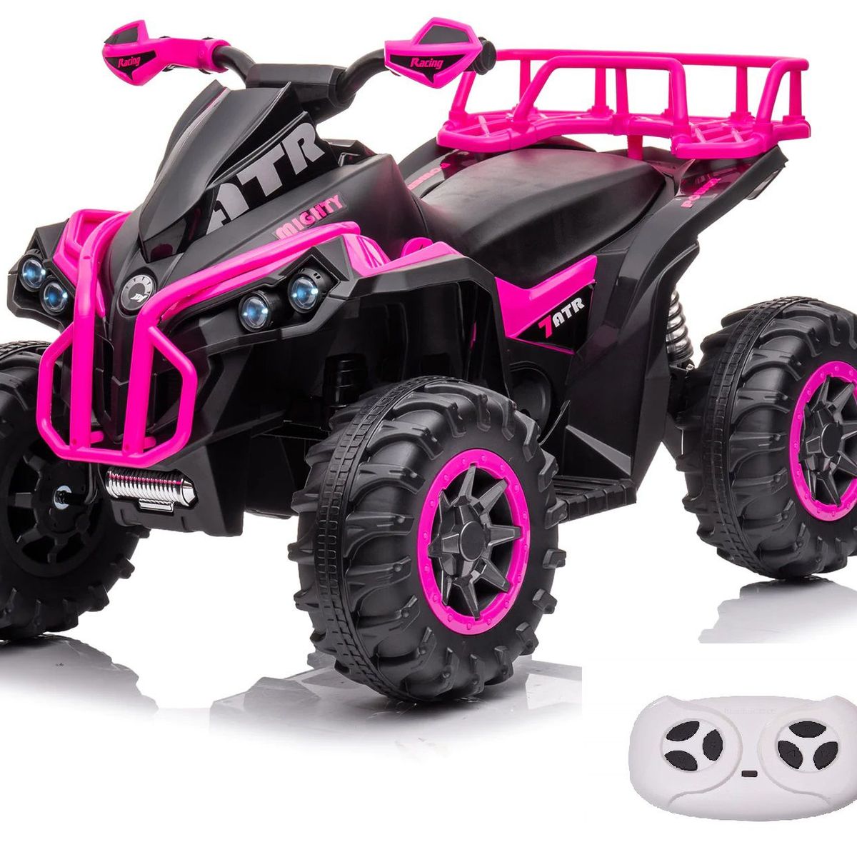 GENERICO - Moto CuatriMoto Batería Eléctrica Niña Rosada Control Turbinas