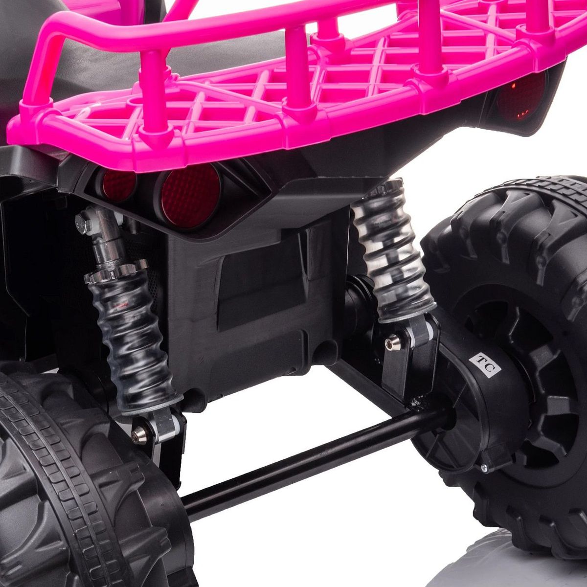 GENERICO - Moto CuatriMoto Batería Eléctrica Niña Rosada Control Turbinas