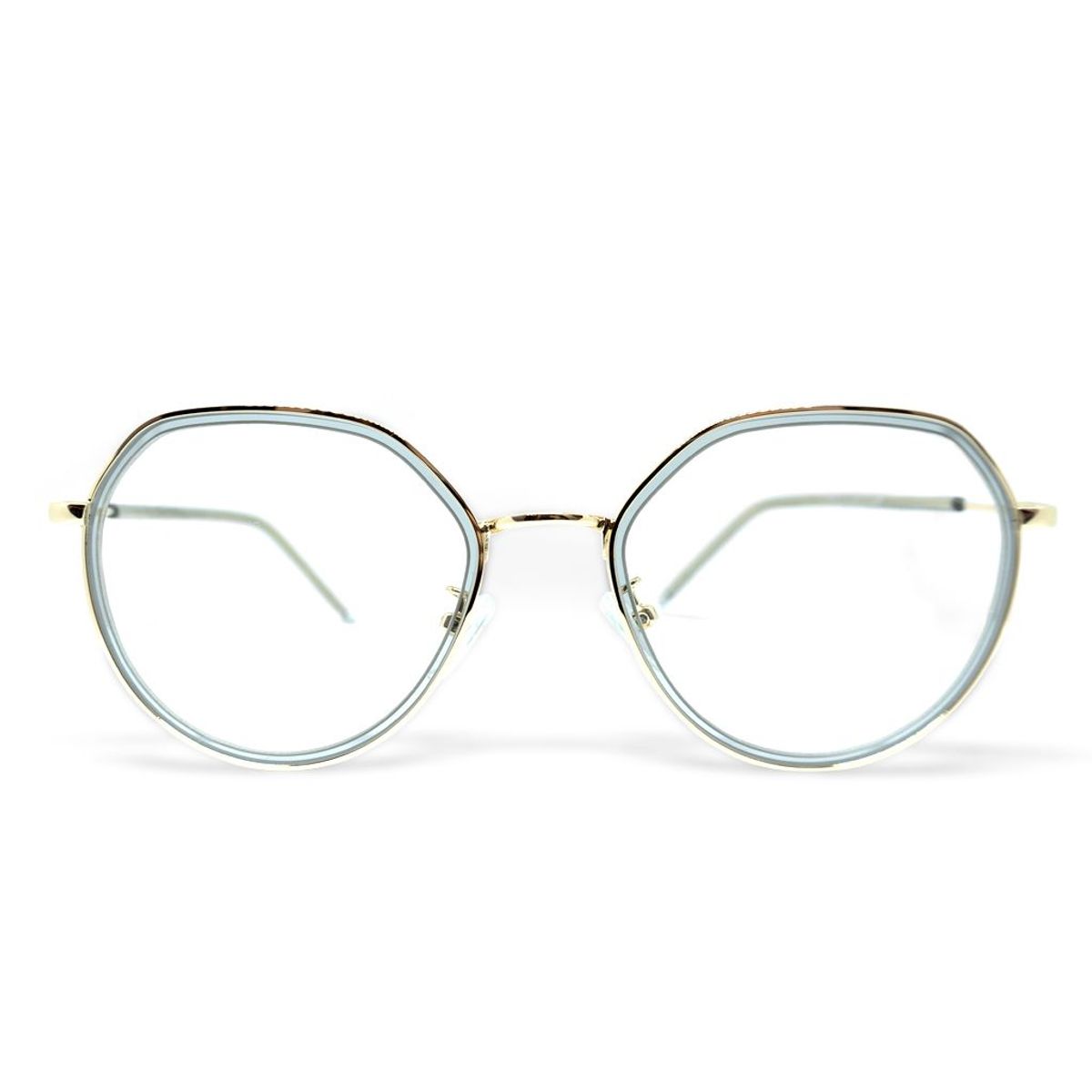 AT NIGHT SUNGLASSES - Marco óptico de lujo At night redondas blueGray unisex