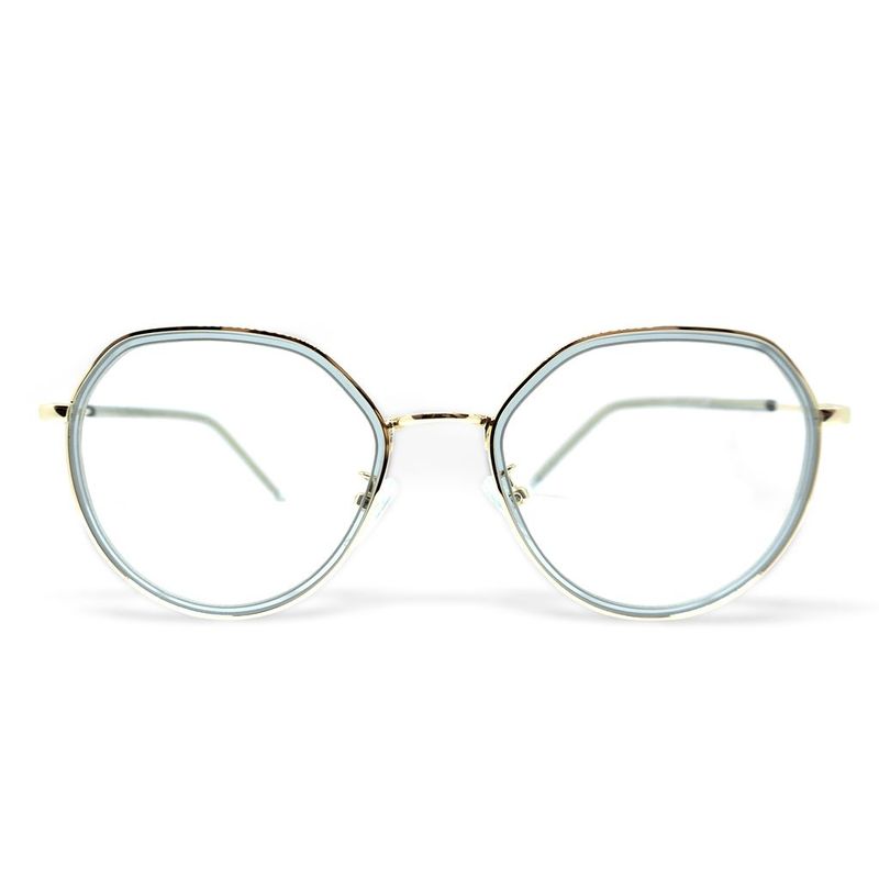 AT NIGHT SUNGLASSES - Marco óptico de lujo At night redondas blueGray unisex