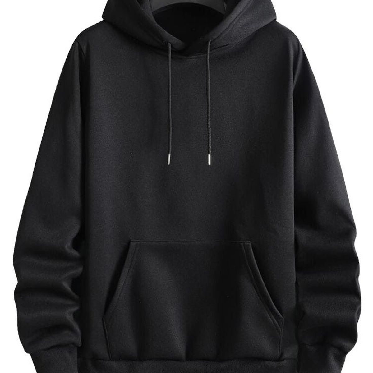 GENERICO - BUZO HOMBRE NEGRO HOODIE OVERSIZE BUSO