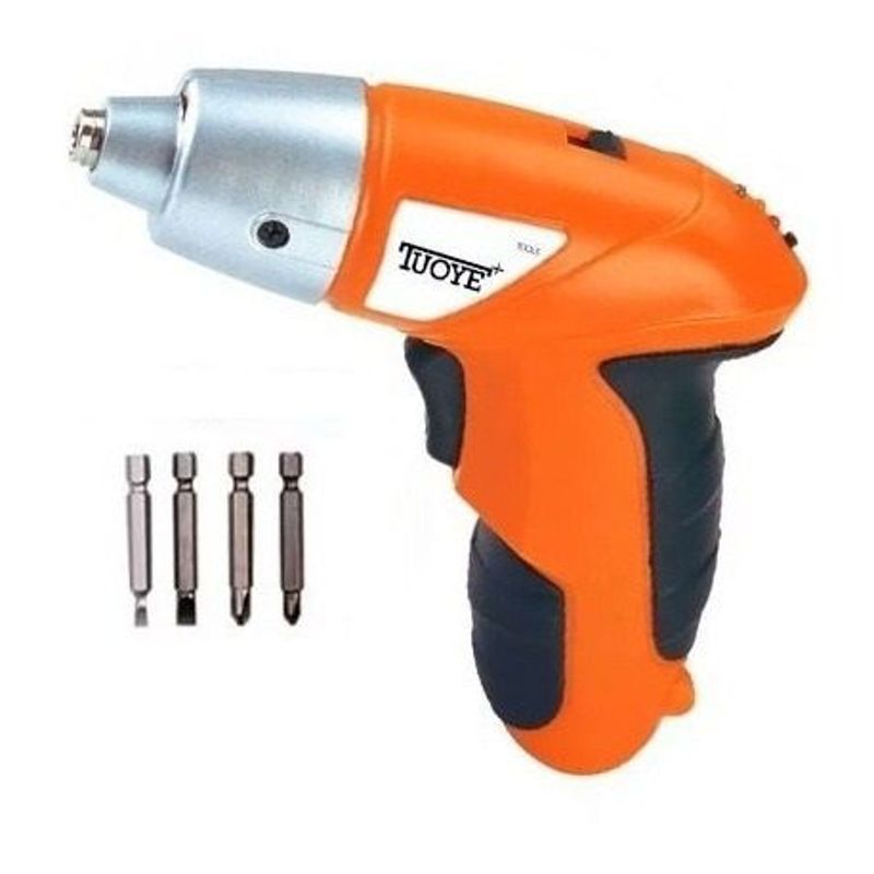 GENERICO - Destornillador electrico recargable inalambrico naranja