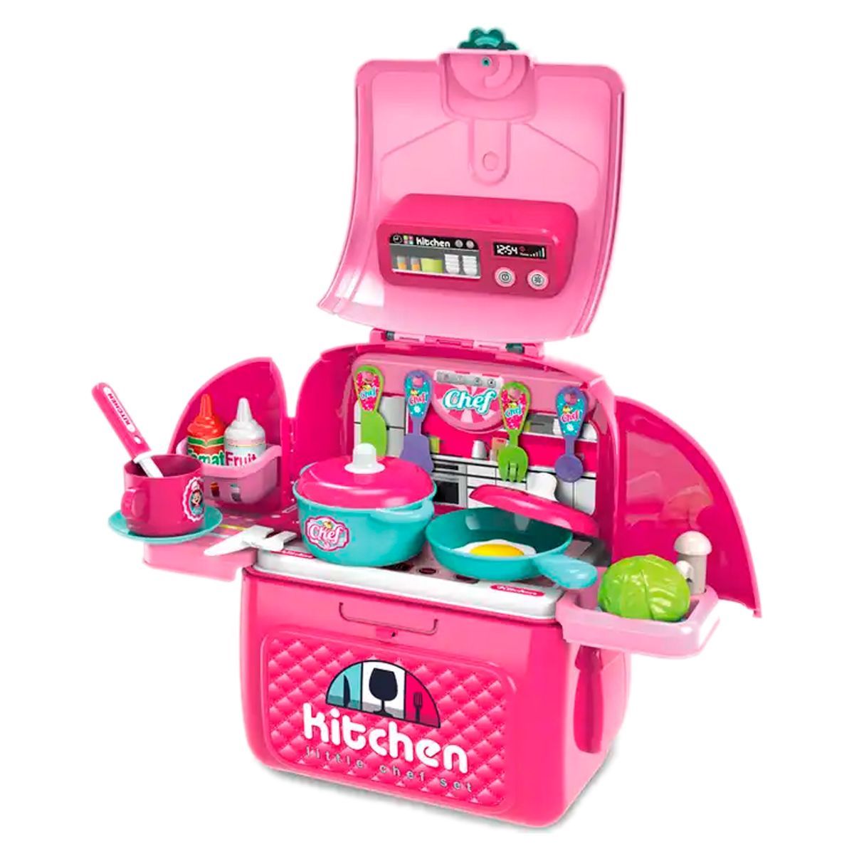 GENERICO - Set Cocina Juguete Maleta Chef Portatil Niña 40cm Regalo 008-961A