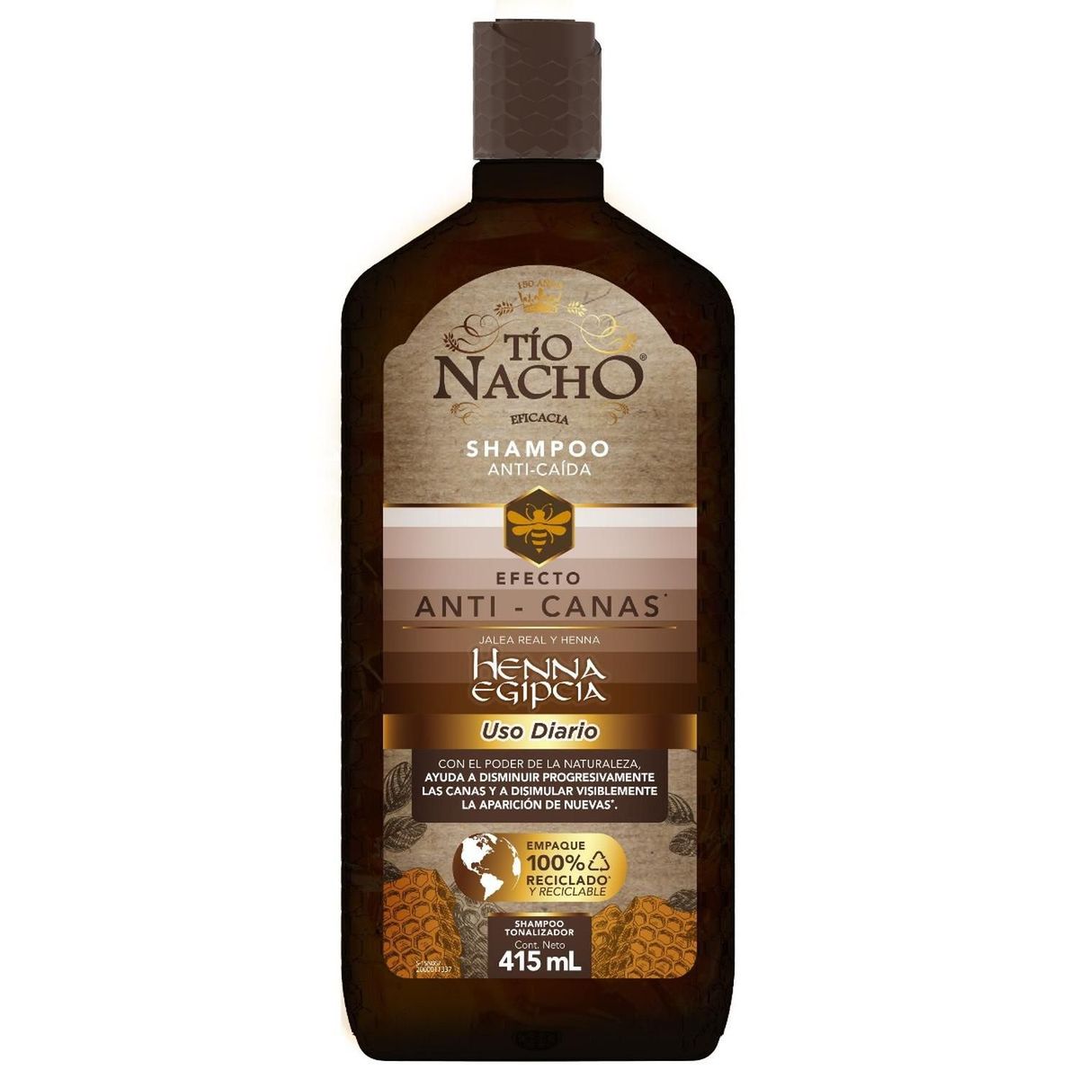TIO NACHO - Tío Nacho Shampoo Anti Canas Henna Egipcia 415 ml
