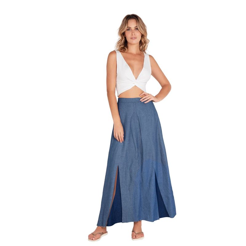 FIORY - FALDA LARGA AZUL FIORY F099