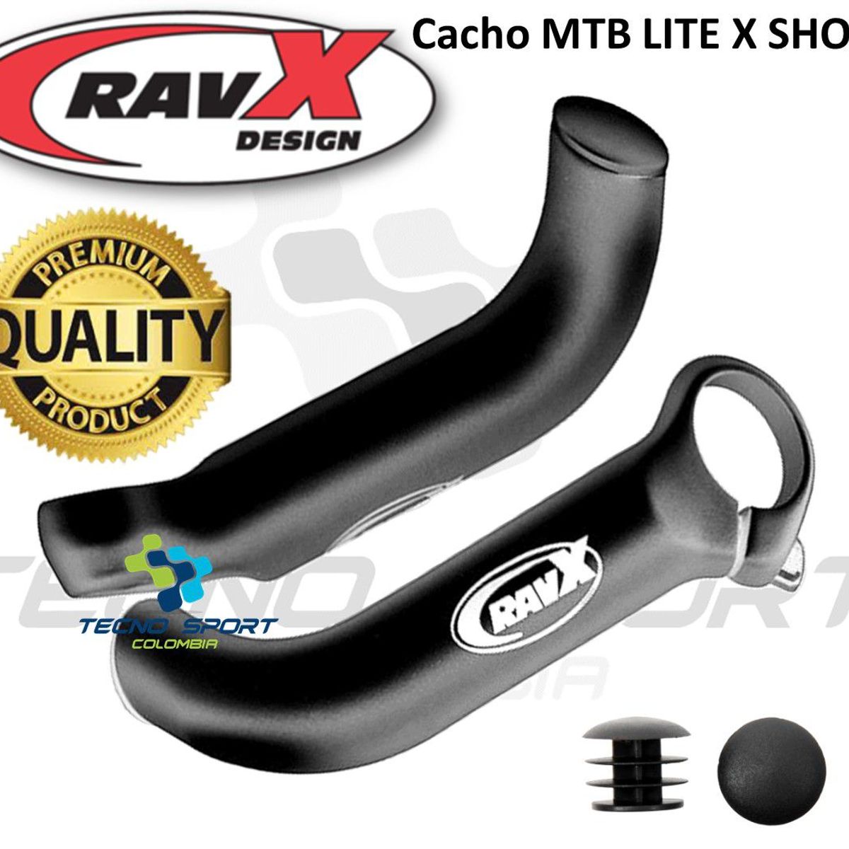 GENERICO - Cachos Ravx Extension Manubrio Bicicleta Mtb Aluminio Par