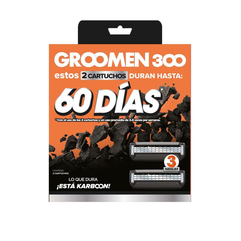GROOMEN - Cartuchos De Afeitar Groomen 300 x 2