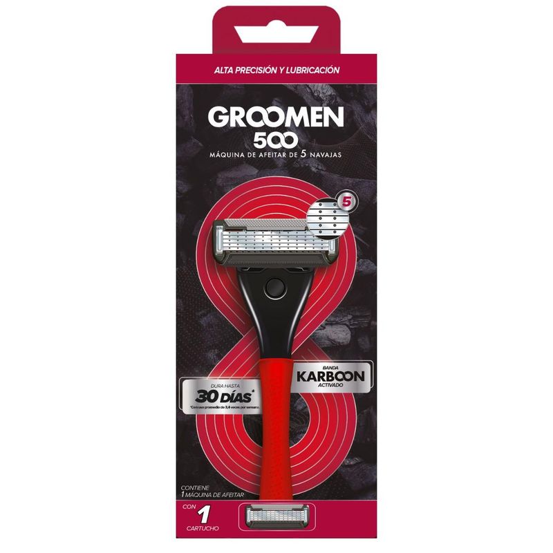 GROOMEN - Maquina De Afeitar Groomen 500 + 1 Repuesto