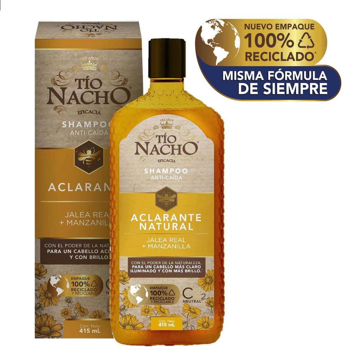 TIO NACHO - Tio Nacho Shampoo Capilar Manzanilla Aclarante 415 ML
