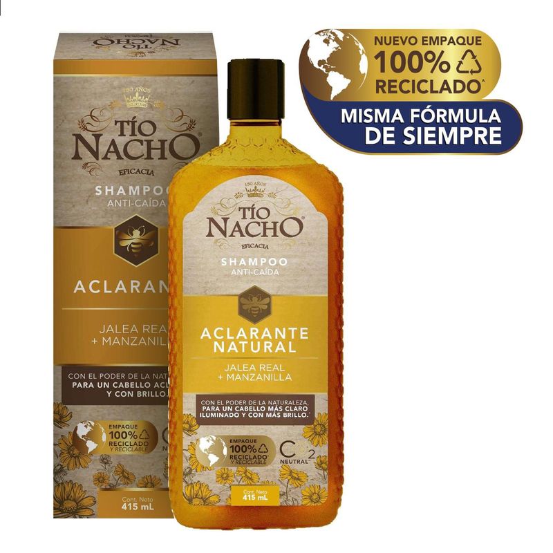 TIO NACHO - Tio Nacho Shampoo Capilar Manzanilla Aclarante 415 ML