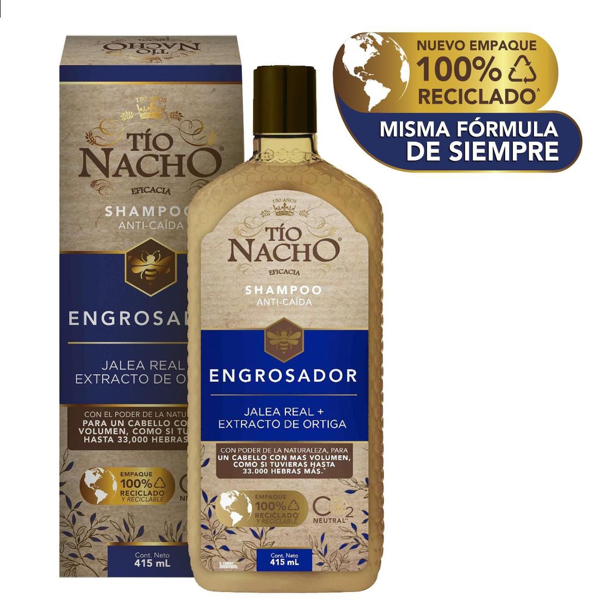 TIO NACHO - Tio Nacho Shampoo Capilar Engrosador 415 ML