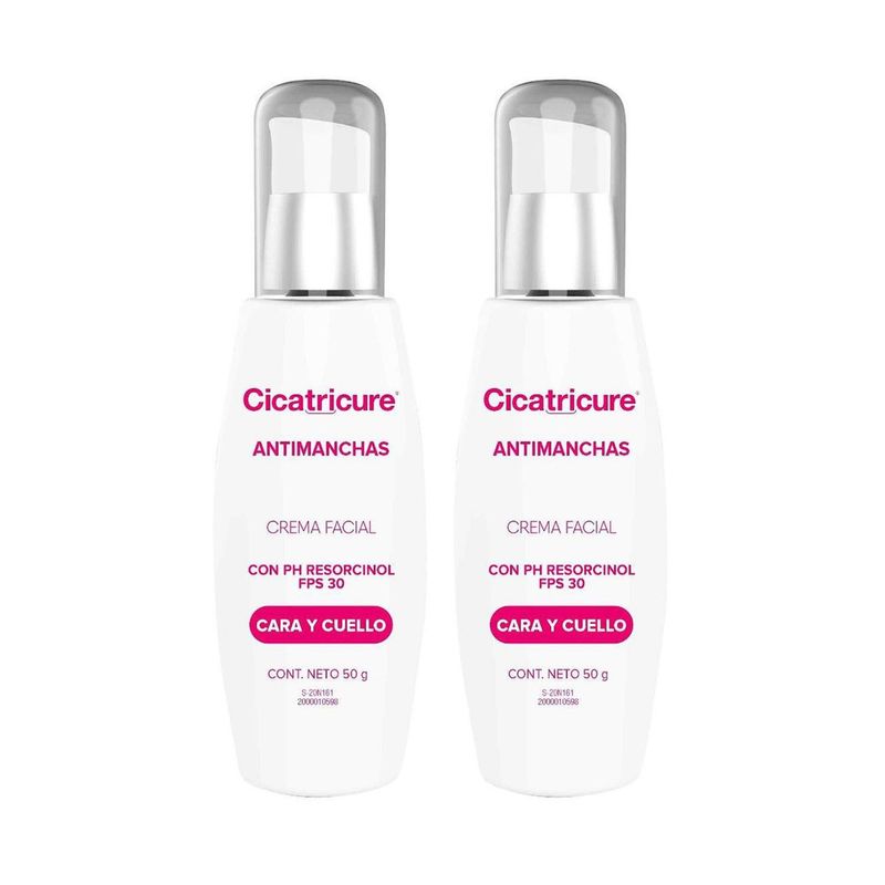 CICATRICURE - Cicatricure Crema Facial Antimanchas Antiarrugas Antiedad 50 G X2 Unidades
