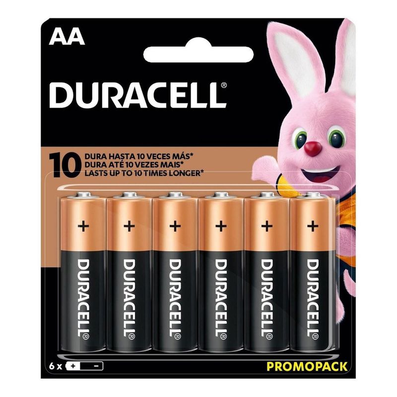 DURACELL - Pilas Duracell Alcalinas Aa Paquete De 6 Unidades