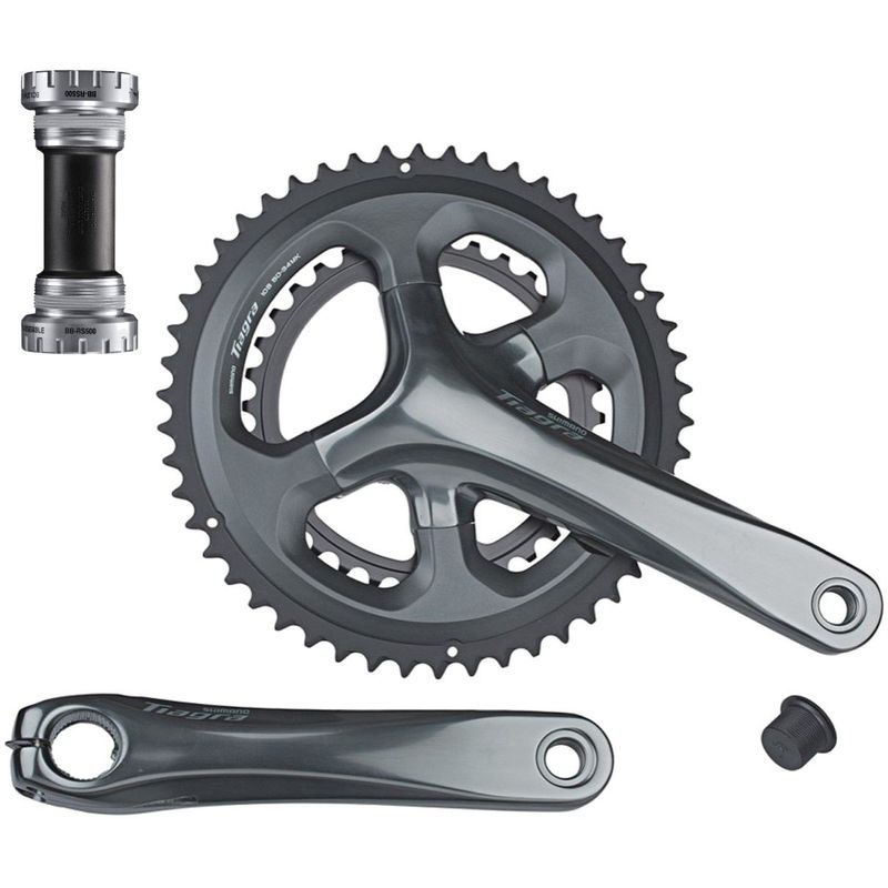 SHIMANO - Plato Biela Shimano Tiagra 4700 52 /36 10v Biplato Bicicleta