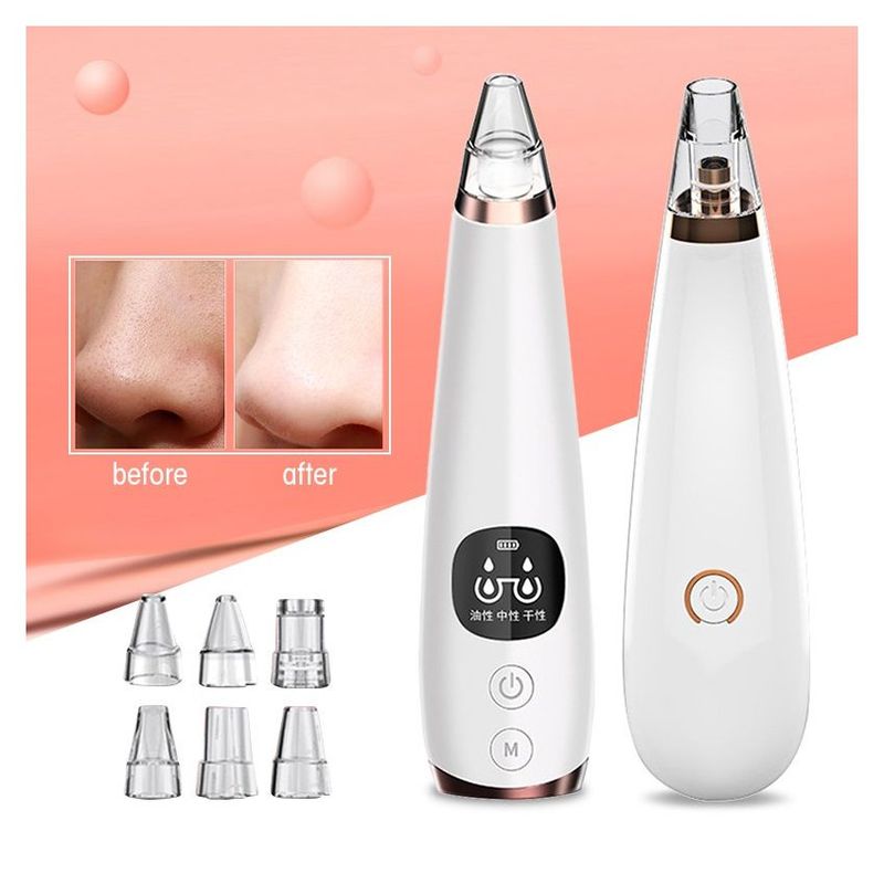 GENERICO - Limpiador facial extractor de puntos negros eléctrico 5 en 1