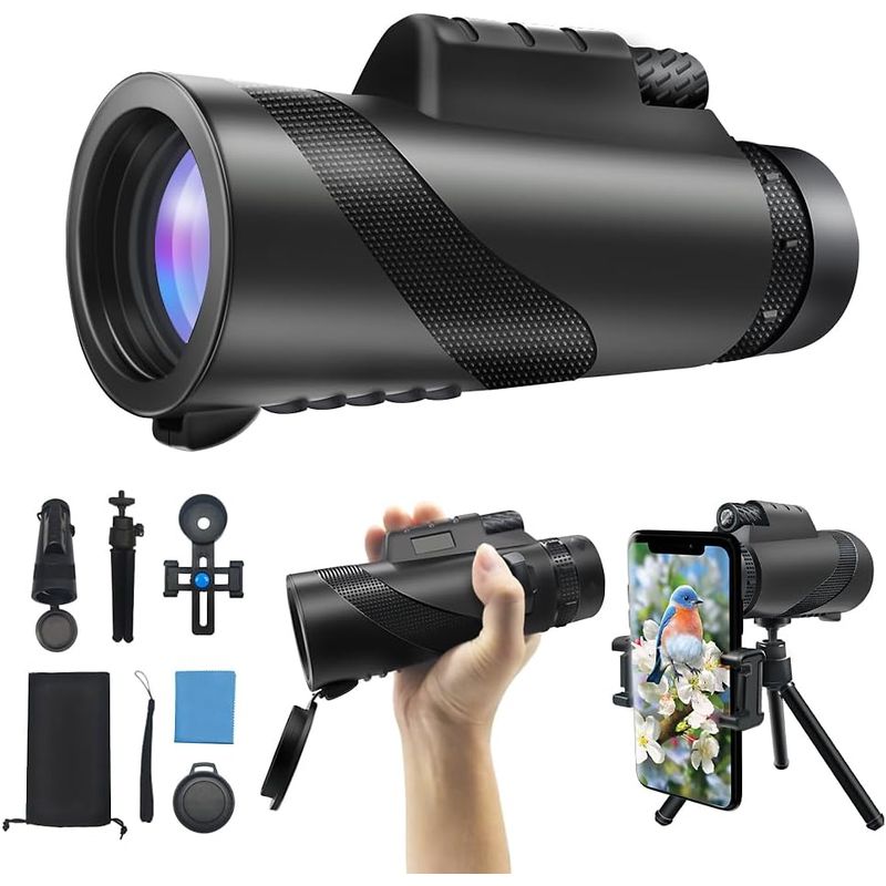 ARTIMONO - Telescopio Monocular Gran Alcance 50X60 Potente Zoom Vision Nocturna