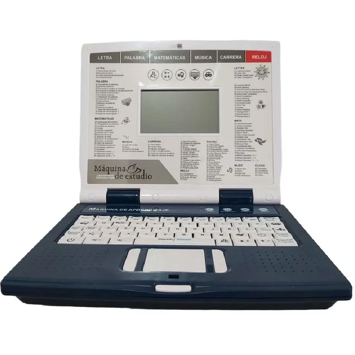 ONE PIXEL - Computador Didactico Niñas Juguete 130 Funciones Azul