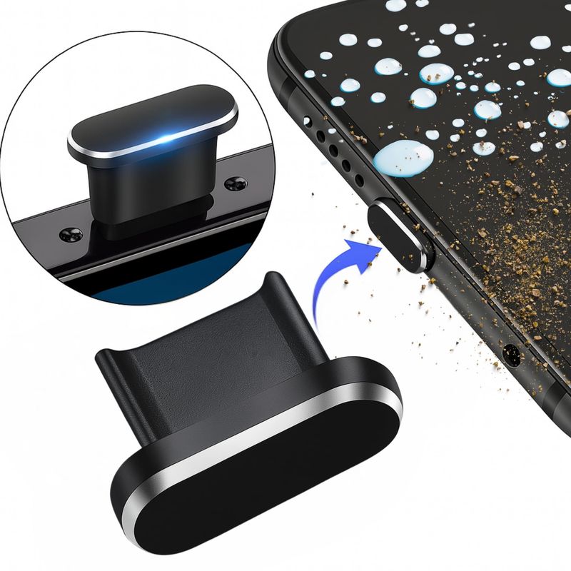 GENERICO - Tapon Cubierta Antipolvo Para Puerto Micro Usb
