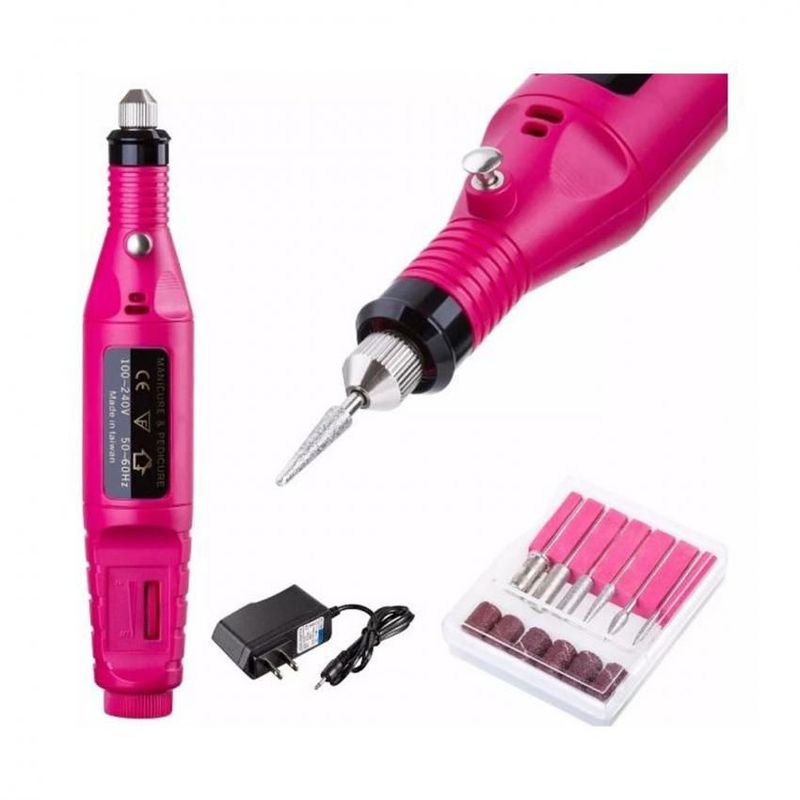GENERICO - Manicure pulidor uñas cabezales intercambiables eléctrico