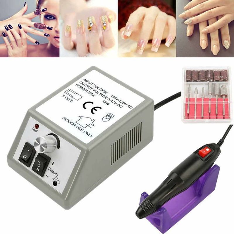 SKY - Kit pulidor de uñas electrico removedor acrilico manicure