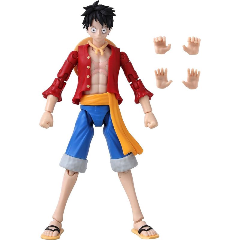 BANDAI - Monkey Luffy Figura One Piece Anime Heroes Bandai 16 Cm