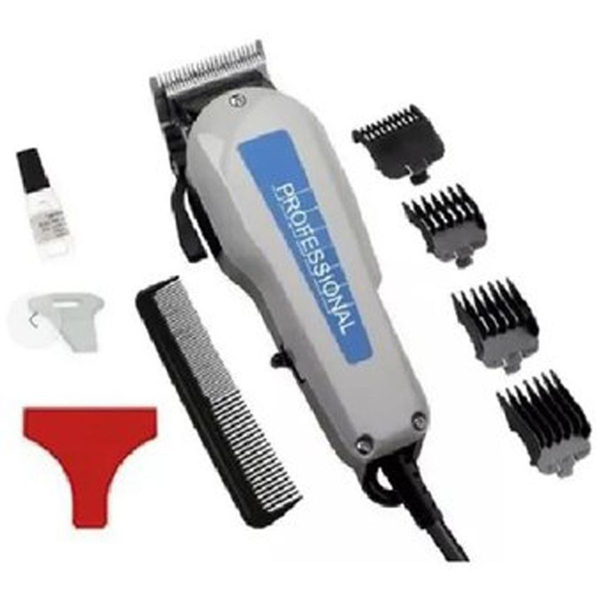 GENERICO - Maquina peluqueria motilar corte cabello + 4 guias y peine