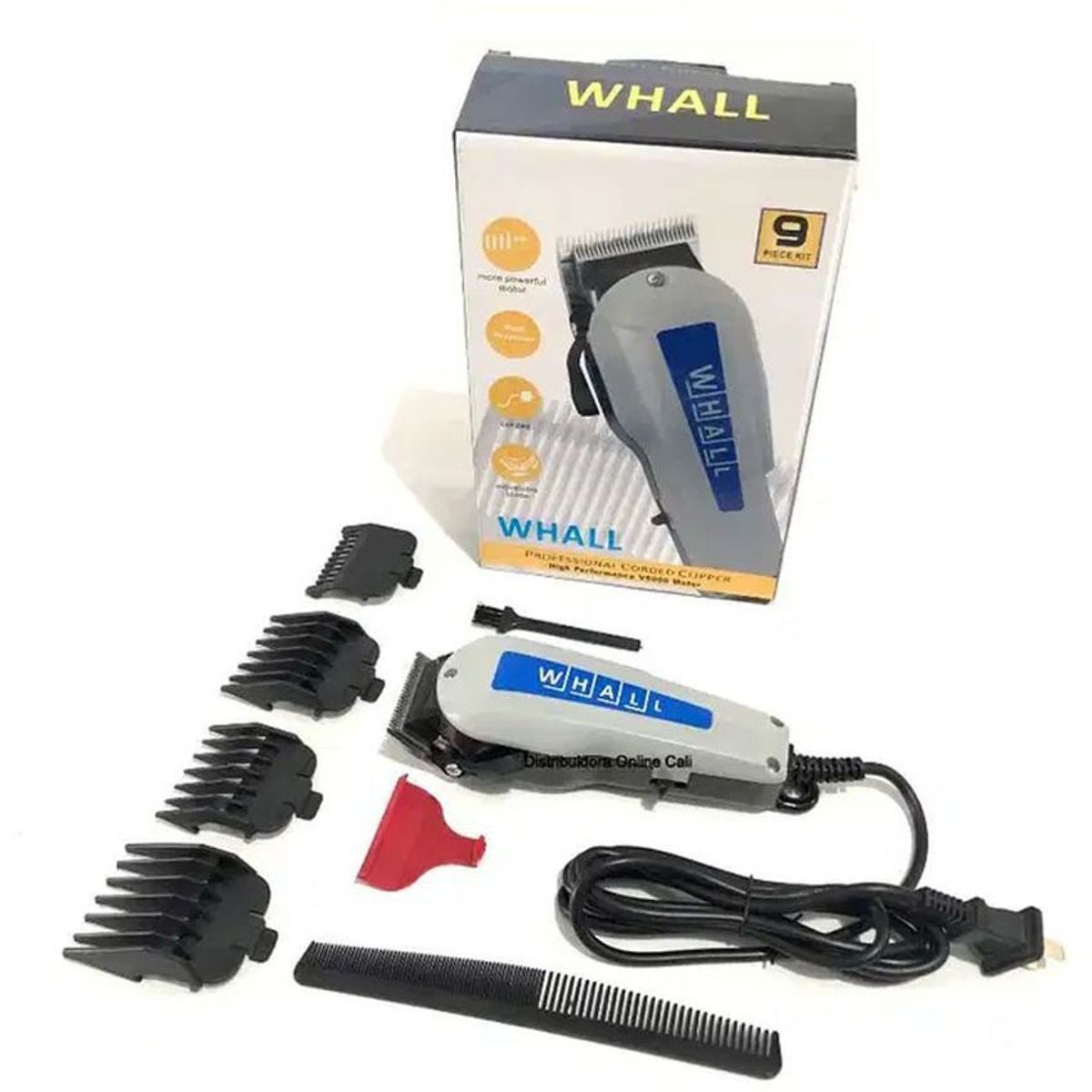 GENERICO - Maquina peluqueria motilar corte cabello + 4 guias y peine