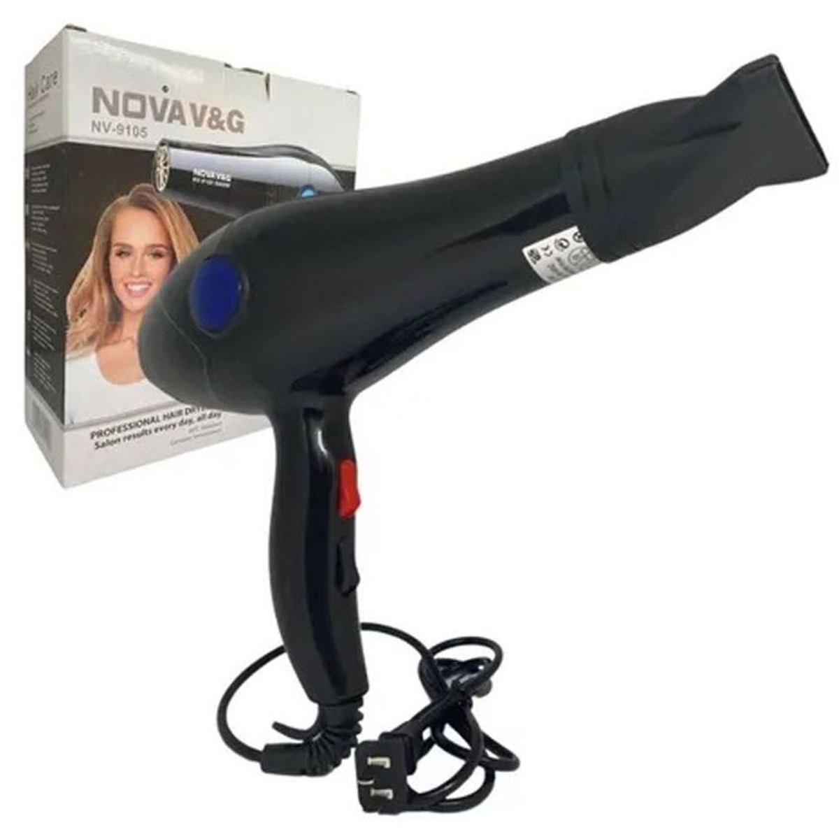 NOVA - Secador profesional nova 5000w cabello protector eléctrico