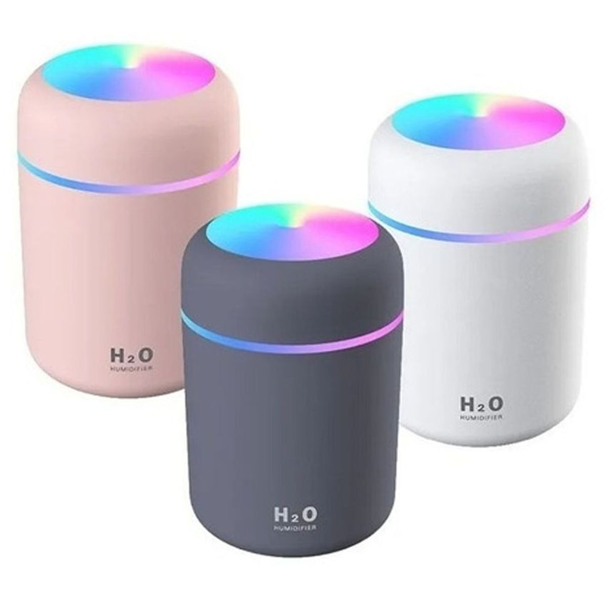 GENERICO - Humidificador difusor aroma ambientador luz led h2o