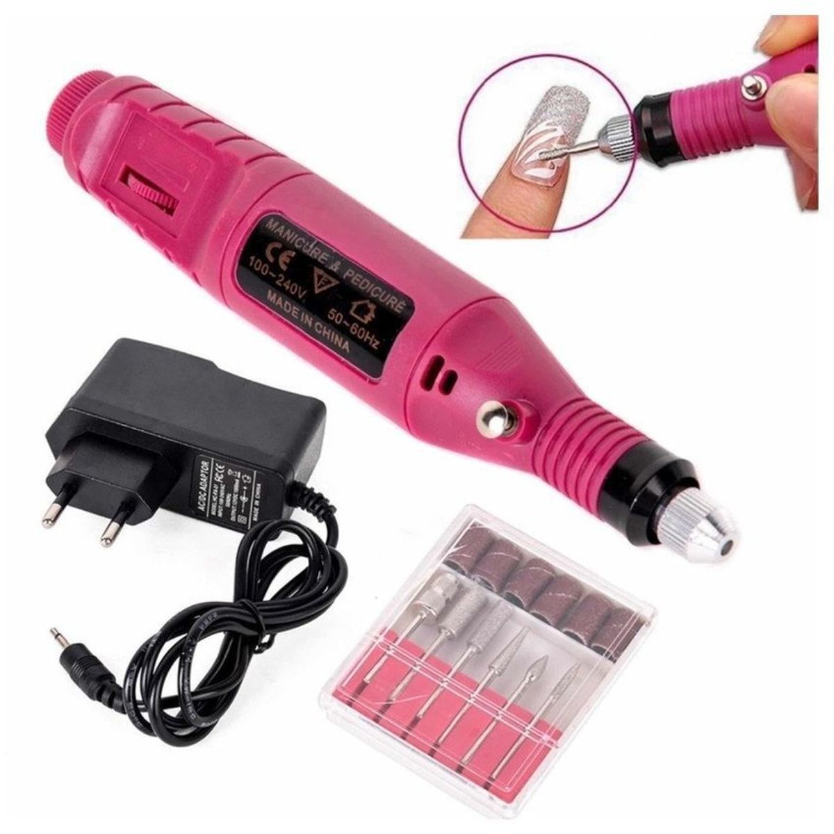 SKY - Kit pulidor de uñas electrico removedor acrílico manicure