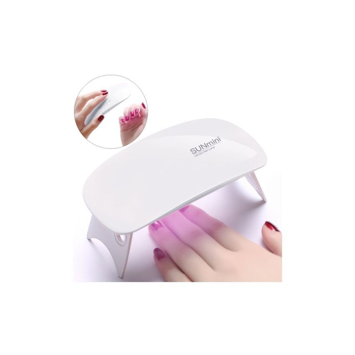 GENERICO - Secador de uñas lampara uv led sun mini 6w