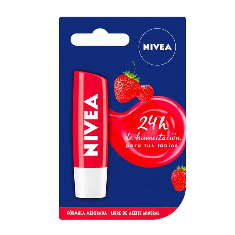 NIVEA - Bálsamo labial Nivea Fruity Shine Caring Lip fresa 4,8g