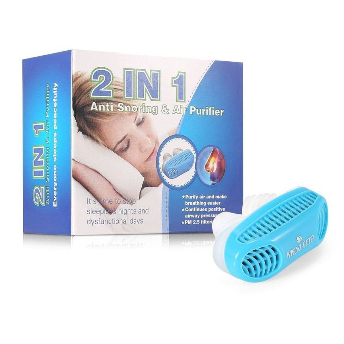 GENERICO - Dispositivo anti ronquidos nasal sin roncar